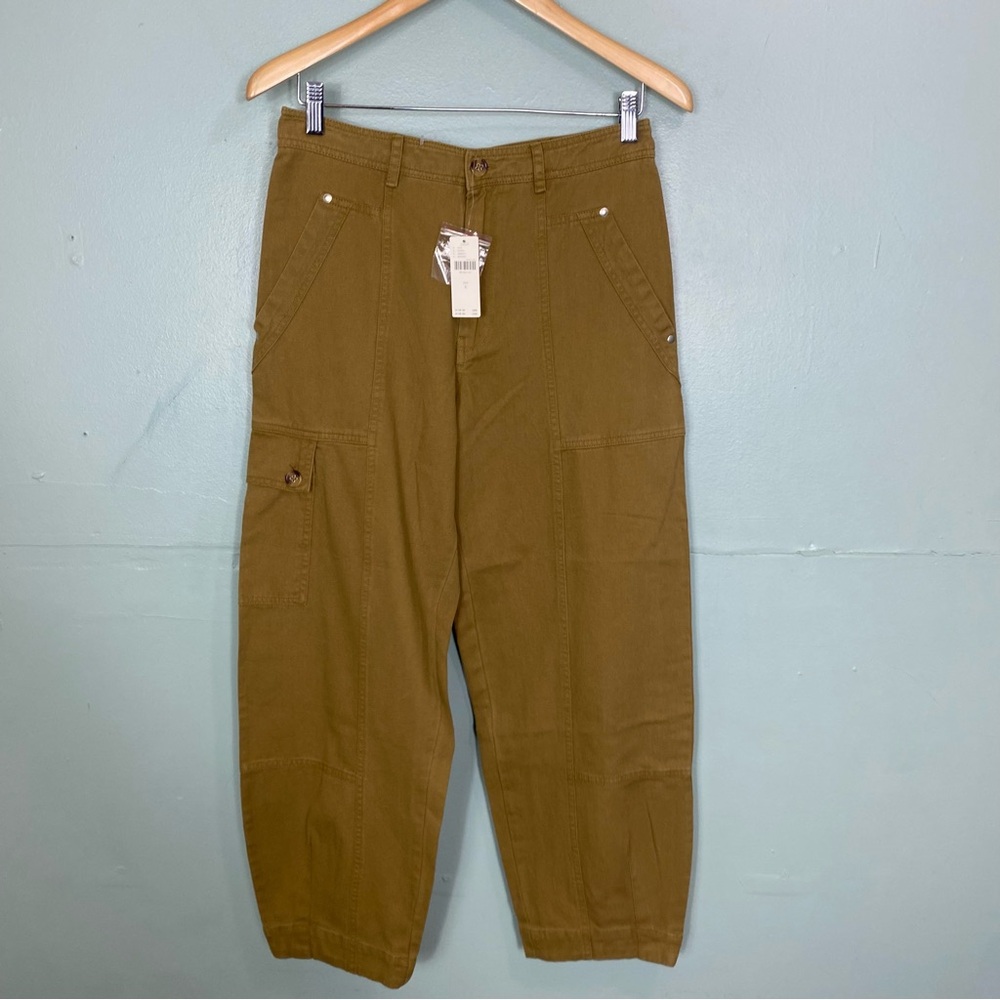 Anthropologie The Carson Utility Barrel‎ Pants Bronze - Picture 2 of 6
